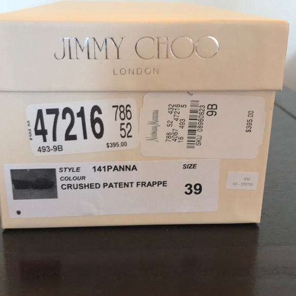 Jimmy Choo Patent Panna Slides - Picture 8 of 8